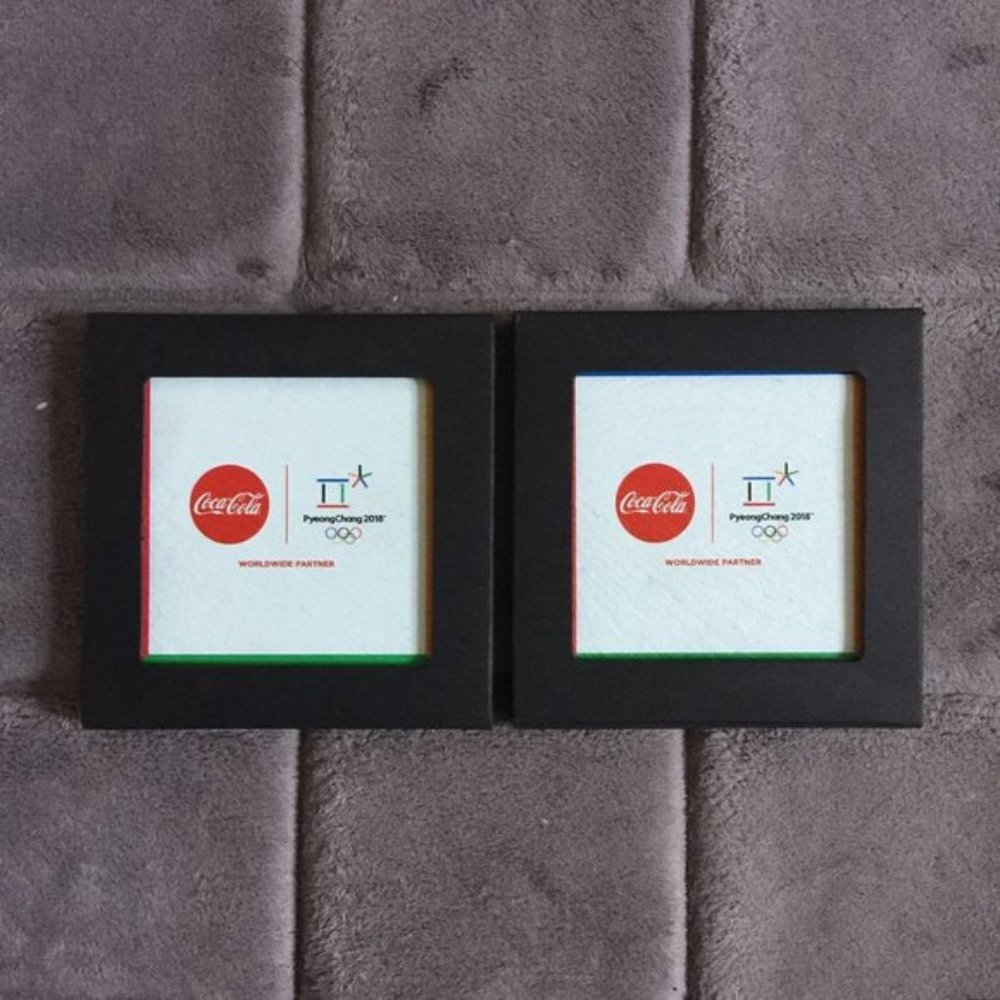 Coca-Cola 2018 Pyeongchang Olympic Slate Coasters